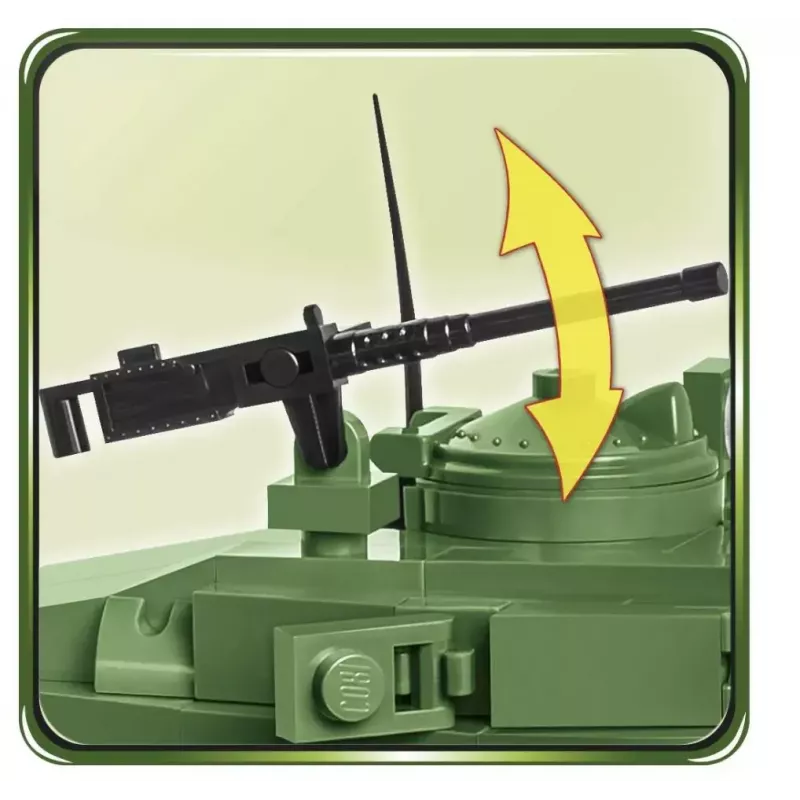 Rakennuspalikat panssarivaunu Cobi M24 Chaffee malli mittakaavassa 1:35, Cobi-2543