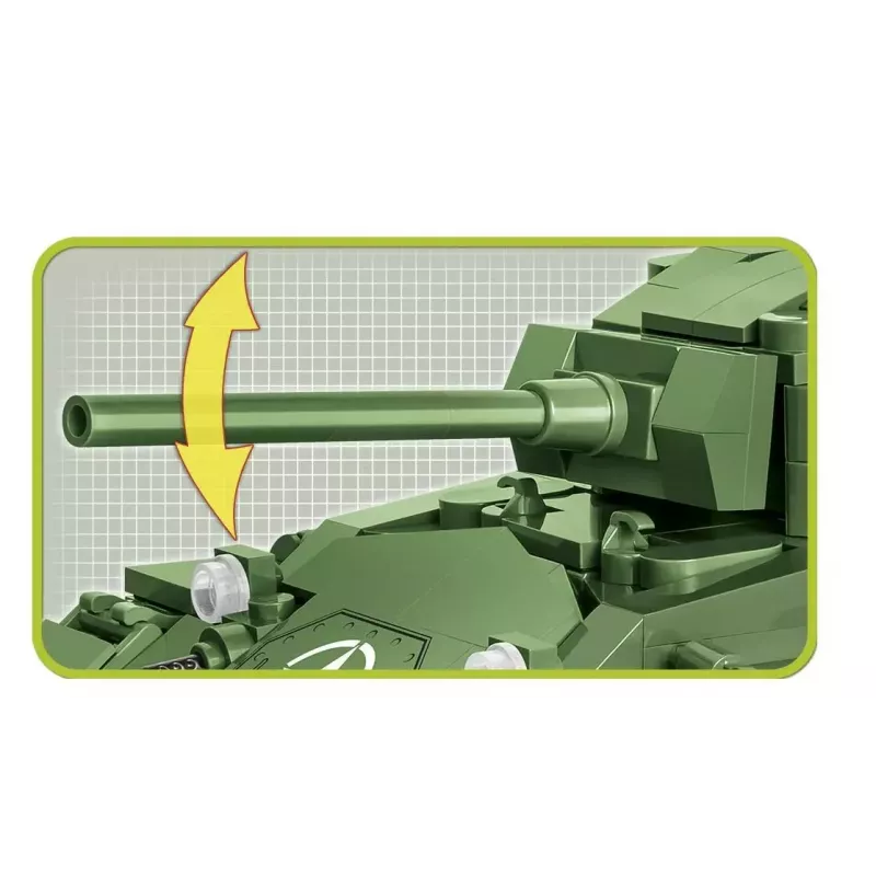 Rakennuspalikat panssarivaunu Cobi M24 Chaffee malli mittakaavassa 1:35, Cobi-2543