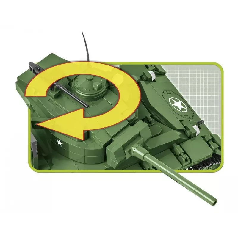 Rakennuspalikat panssarivaunu Cobi M24 Chaffee malli mittakaavassa 1:35, Cobi-2543