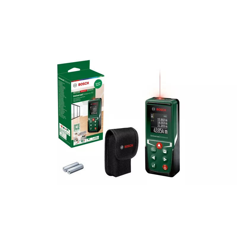 Bosch UniversalDistance 50 laseretäisyysmittari musta, vihreä 50 m
