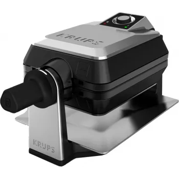 Krups FDD95D 2 vohvelia 1200 W musta, ruostumaton teräs