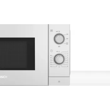 Bosch Serie 2 FL020MW0 valkoinen mikroaaltouuni, yksinään, työtaso, 20 L, 800 W