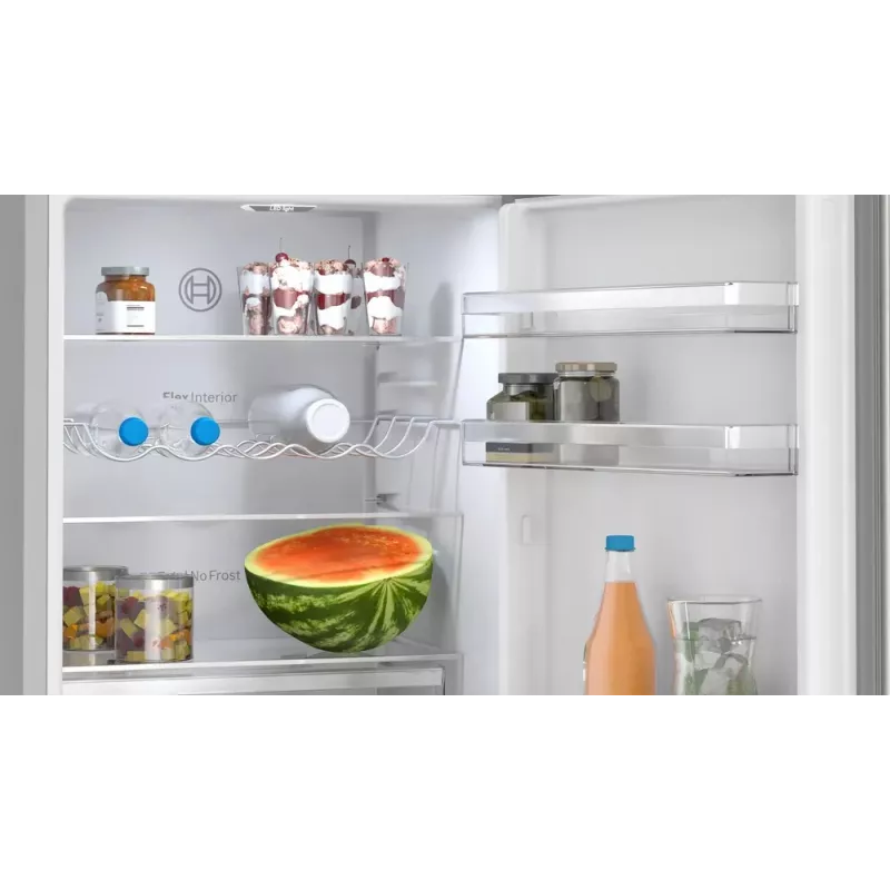 Bosch Serie 4 KGN362LAF jää-pakastinyhdistelmä vapaasti seisova 321 L metalli