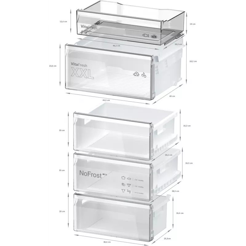 Bosch Serie 4 KGN362LAF jää-pakastinyhdistelmä vapaasti seisova 321 L metalli