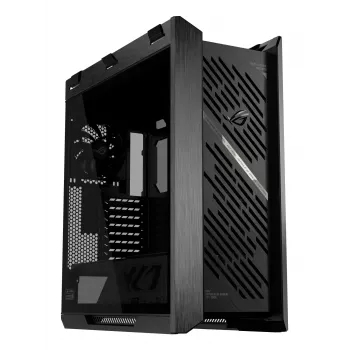 PC-kotelo ASUS ROG Strix Helios II Midi Tower — ATX/Midi Tower, karkaistu lasi, 420 mm GPU, 3x140 mm etutuulettimet, USB-C