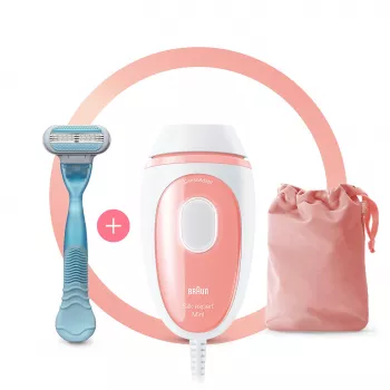 Braun Silk-expert Pro Silk-expert Mini Intense Pulsed Light (IPL) pinkki, valkoinen