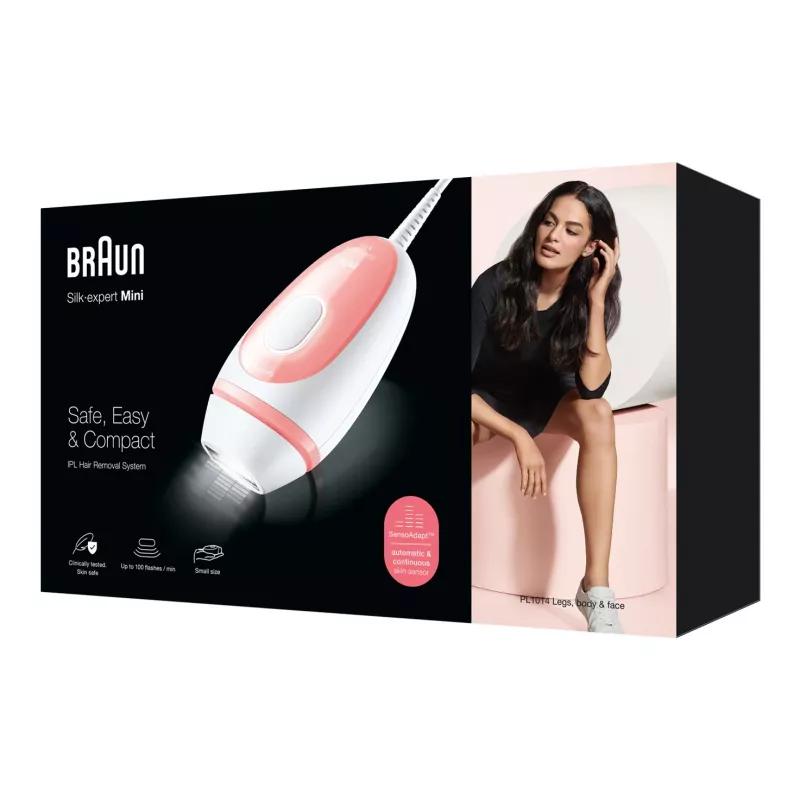 Braun Silk-expert Pro Silk-expert Mini Intense Pulsed Light (IPL) pinkki, valkoinen