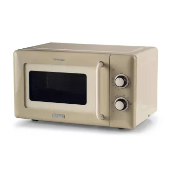 Ariete Vintage Line 3960 vintage-mikroaaltouuni, 800 W, 20 l tilavuus, 3 toimintoa, 5 kypsennystasoa, ajastin, beige