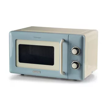 Ariete Vintage Line 3960 vintage-mikroaaltouuni, 800 W, 20 l tilavuus, 3 toimintoa, 5 kypsennystasoa, ajastin, sininen