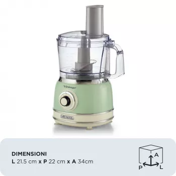 Yleiskone ARIETE Vintage Line 1781/04 — 1000 W, 2,1 l, vihreä