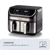 Kiertoilmakypsennin Ariete 4625/00 9 l 2100 W musta hopea