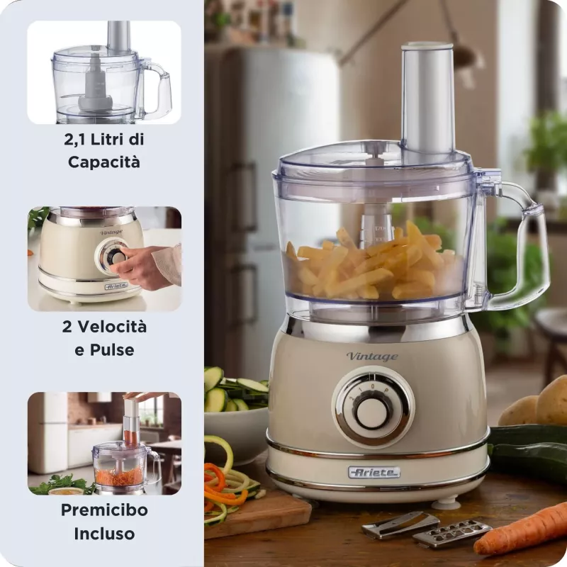 Ariete Vintage Line 1781/03 yleiskone 1000 W 2,1 l beige