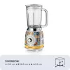 Ariete 583 Positano tehosekoitin 1,5 l lasikannulla, 4 ruostumatonta terää, 4 nopeutta + pulse, 1000 W