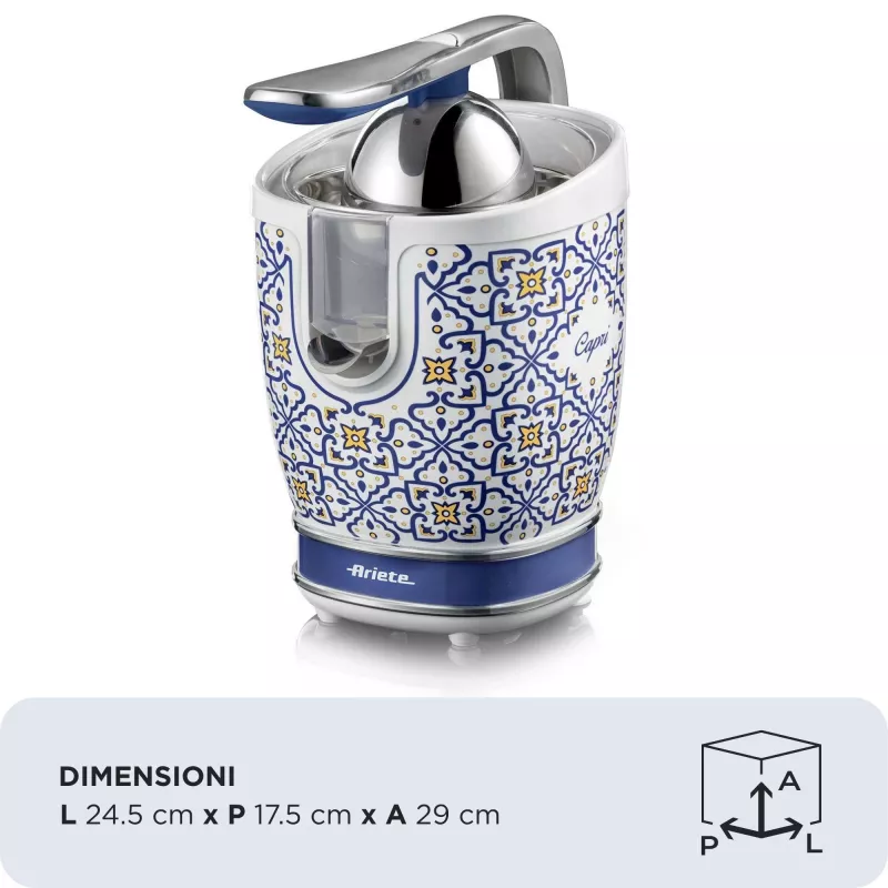 Sähköinen sitruspuristin Ariete 0413/0C 0,6 l 85 W sininen värikäs