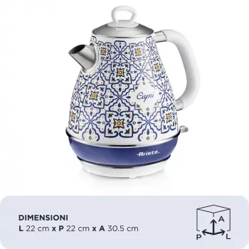 Sähköinen vedenkeitin Ariete 2869/0C 1,7 l 2200 W sininen monivärinen