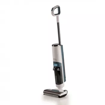 Ariete 2483 Aqua Force Wash & Vacuum, älykäs pölynimuri, langaton lattiapuhdistin, akku, imuroi ja pyyhkii, lemmikkieläinten karvat, kuiva ja märkä lika, 700 ml tilavuus, tarvikkeet mukana