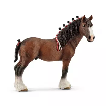 schleich FARM WORLD Clydesdale-ruuna, 3 vuosi/vuotta, maatilan eläimet / maatilalelut, hevoset, monivärinen, muovi, 1 kpl