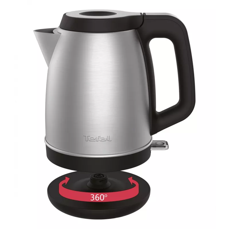 Tefal KI280D vedenkeitin 1,7 l 2 400 W musta, ruostumaton teräs