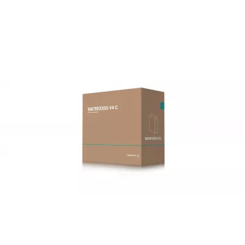 Tietokonekotelo DeepCool MATREXX55 V4 C Midi Tower musta – karkaistu lasi, ATX/microATX-tuki, USB-C, max. GPU 370 mm