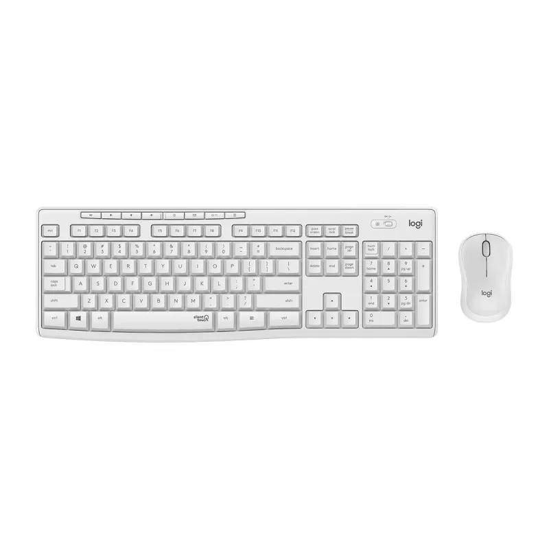 Logitech MK295 Silent Wireless Combo näppäimistö RF Wireless QWERTY US International valkoinen