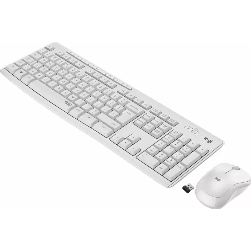 Logitech MK295 Silent Wireless Combo näppäimistö RF Wireless QWERTY US International valkoinen