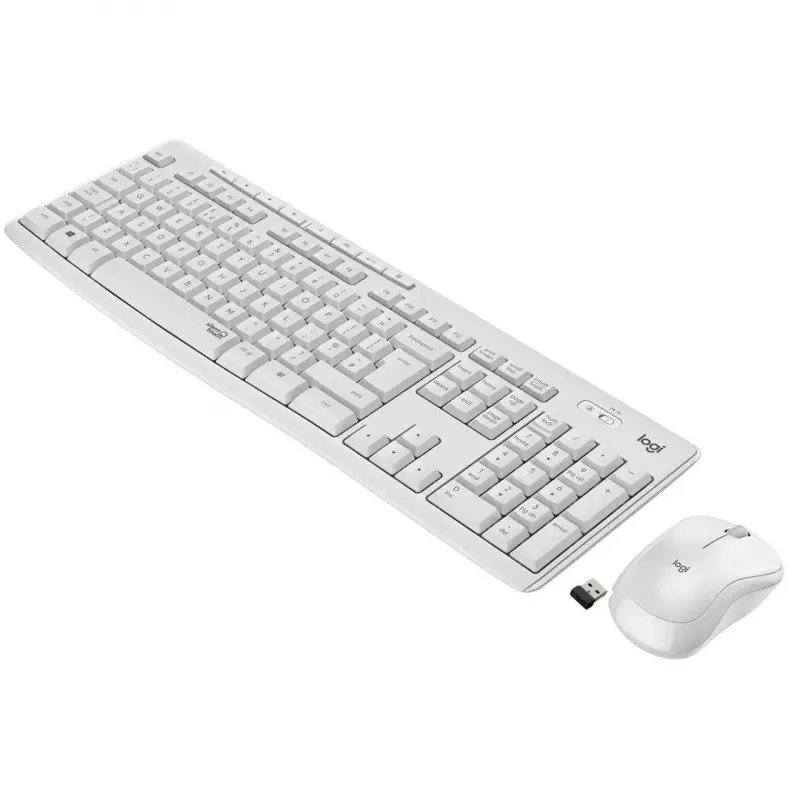 Logitech MK295 Silent Wireless Combo näppäimistö RF Wireless QWERTY US International valkoinen