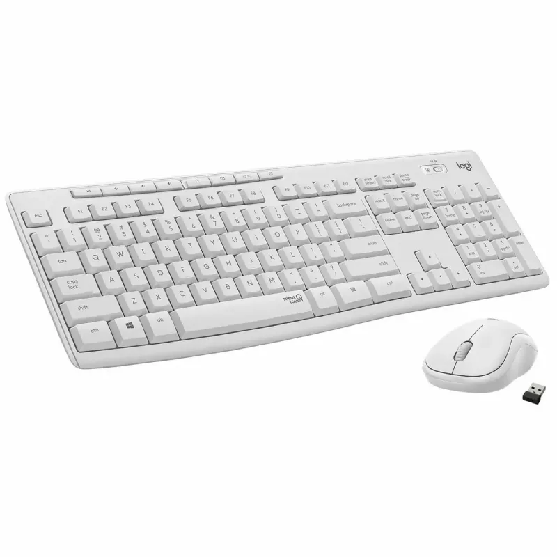 Logitech MK295 Silent Wireless Combo näppäimistö RF Wireless QWERTY US International valkoinen