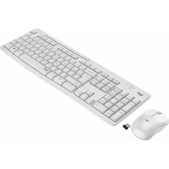 Logitech MK295 Silent Wireless Combo näppäimistö RF Wireless QWERTY US International valkoinen