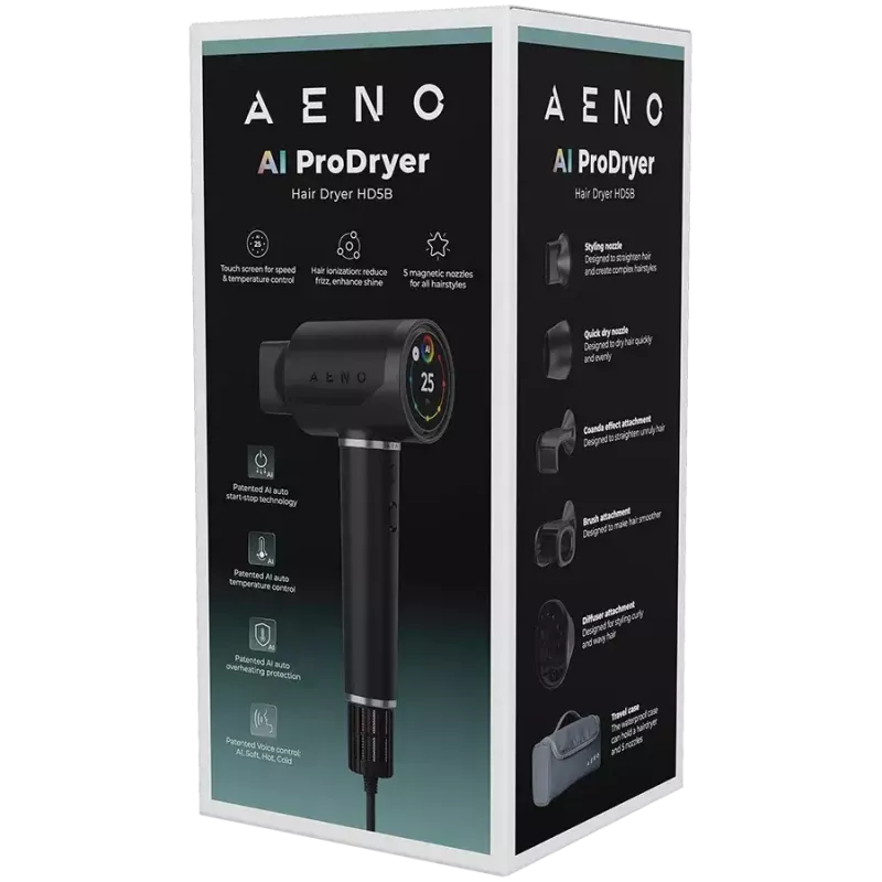 Hiustenkuivaaja AENO AENO AI ProDryer HD5B AHD0005B 2200W ioniteknologia
