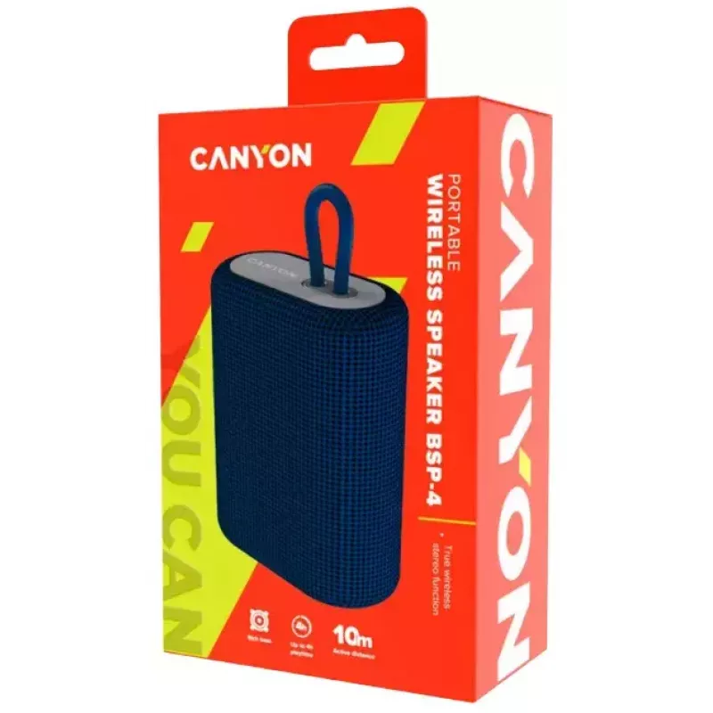 Canyon BSP-4 stereo kannettava kaiutin sininen