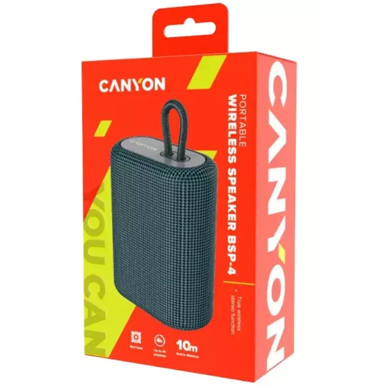 Kannettava stereokaiutin Canyon BSP-4 grafiitti