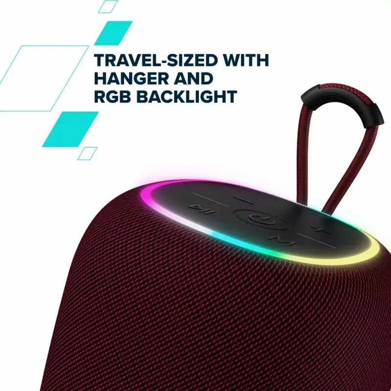 Canyon BSP-8 kannettava Bluetooth-kaiutin, 10 W, punainen