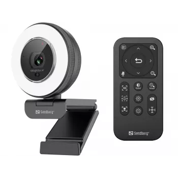 Sandberg Streamer USB -web-kamera Pro Elite 2560x1440 60fps musta