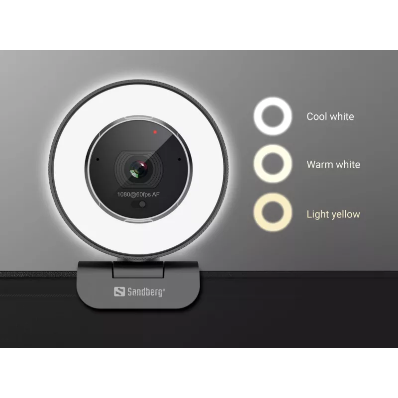 Sandberg Streamer USB -web-kamera Pro Elite 2560x1440 60fps musta