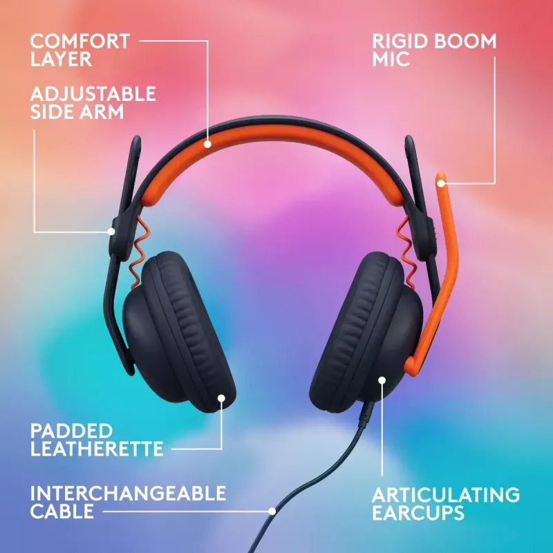Kuulokemikrofoni Logitech Zone Learn On Ear 3,5 mm plugi