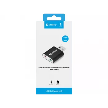 USB - äänisovitin Sandberg USB to Sound Link