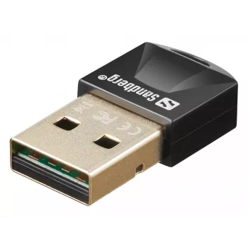 Sandberg USB BT 5.3 -langaton dongle, langaton, USB, Bluetooth, 3 Mbit/s, musta