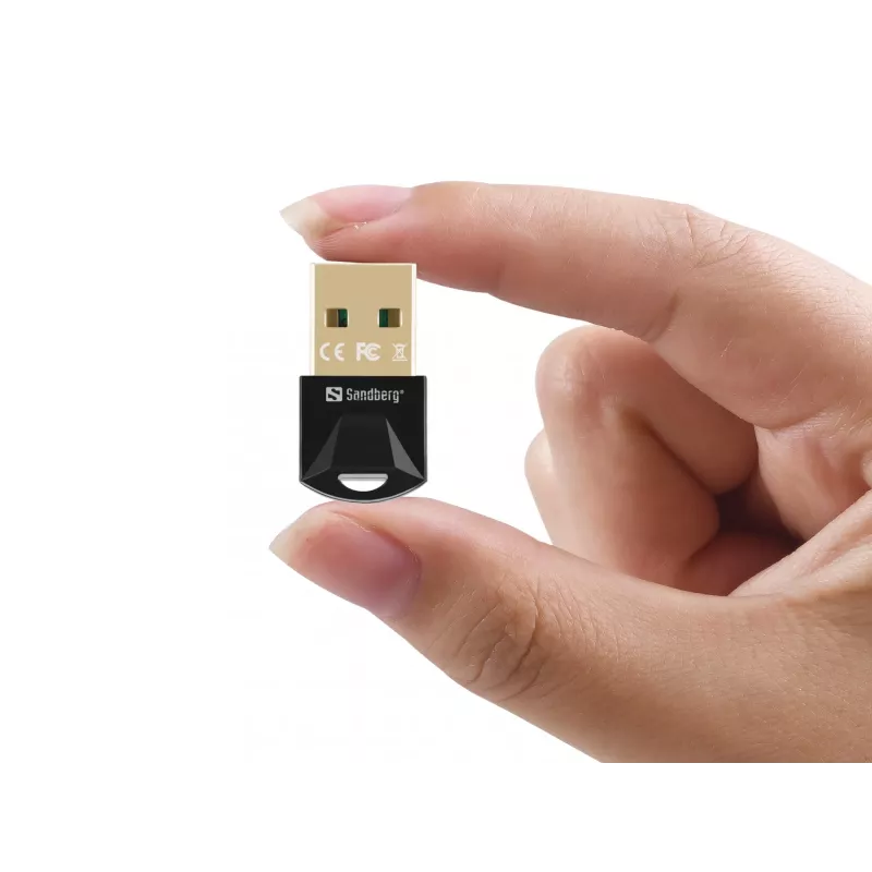 Sandberg USB BT 5.3 -langaton dongle, langaton, USB, Bluetooth, 3 Mbit/s, musta