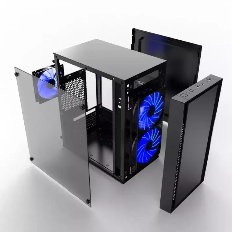 Tietokonekotelo Gembird CCC-FORNAX-960B Midi Tower musta