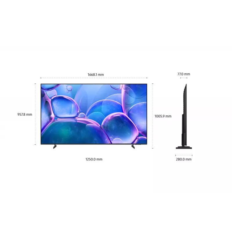 Samsung UE75U7022FKXXH TV 190,5 cm (75 inch) 4K Ultra HD älytelevisio Wi-Fi musta