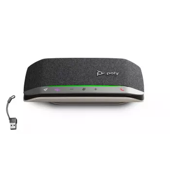 HP Poly Sync 20-M kaiutinpuhelin USB-C/A sovitin, musta, Windows 10, Windows 11, MacOS, 20 h, CCC, CB, EAC, RoHS, BIS, Federal Communications Commission (FCC), CE, BSMI, 34 mm