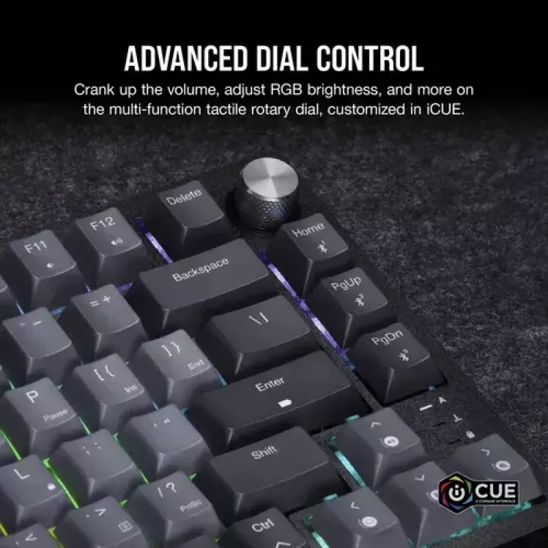 Mekaaninen pelinäppäimistö Corsair K65 PLUS WIRELESS RGB Wireless USB musta