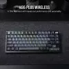 Mekaaninen pelinäppäimistö Corsair K65 PLUS WIRELESS RGB Wireless USB musta