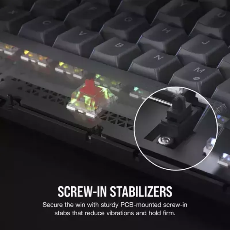 Mekaaninen pelinäppäimistö Corsair K65 PLUS WIRELESS RGB Wireless USB musta