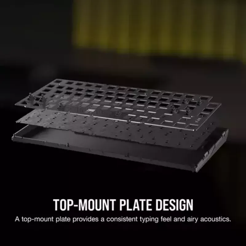 Mekaaninen pelinäppäimistö Corsair K65 PLUS WIRELESS RGB Wireless USB musta