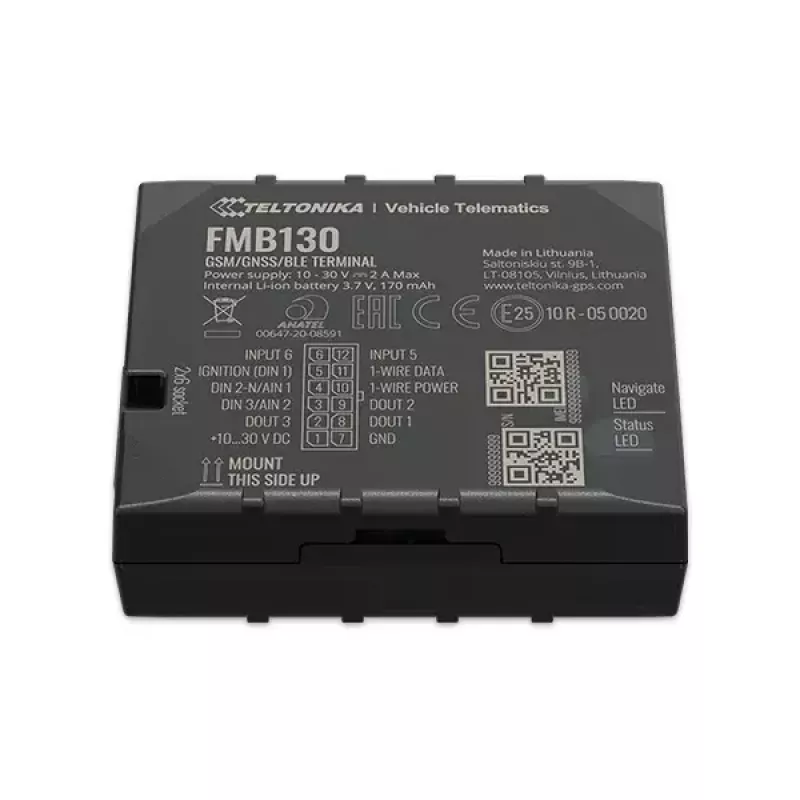 GPS-seuranta Teltonika FMB130 auto musta