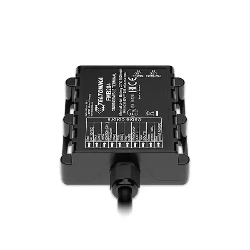 GPS-seuranta Teltonika FMB204 yleinen musta Single SIM 1800 mAh