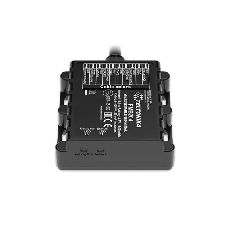 GPS-seuranta Teltonika FMB204 yleinen musta Single SIM 1800 mAh