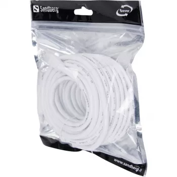 Verkkokaapeli Sandberg UTP Cat6 10 m RJ-45 valkoinen