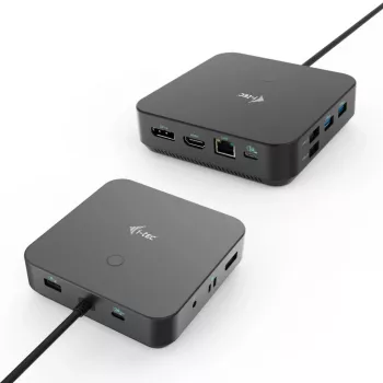 i-tec USB-C HDMI Dual DP -telakointiasema Power Delivery 100 W